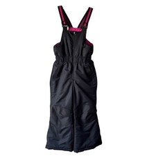 Swiss Tech Snow Pants Girls 5 Insulated Adjustable Bib Outdoor Ski Snow Black