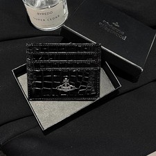 Vi Westwood Black 7 Pockets Card Wallet Credit Card Holder with Box