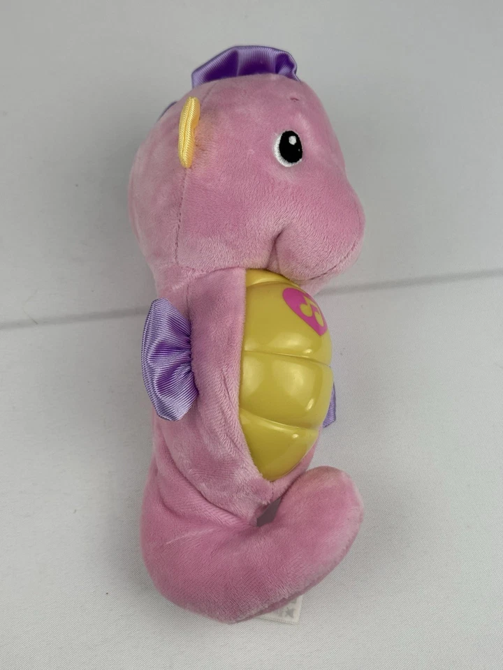 "Felpa Fisher Price 2008 Soothe and Glow Seahorse rosa púrpura animal de peluche 10""" Foto 4 de 4