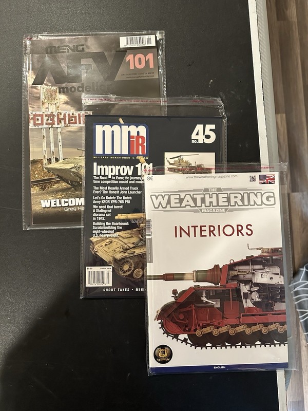 Armor Model Magazines (AFV Modeller, MMiR, MIG Weathering)