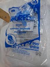 McDonald's Happy Meal Toy The Smurfs 16 Panicky Figure Sealed Bag 2011