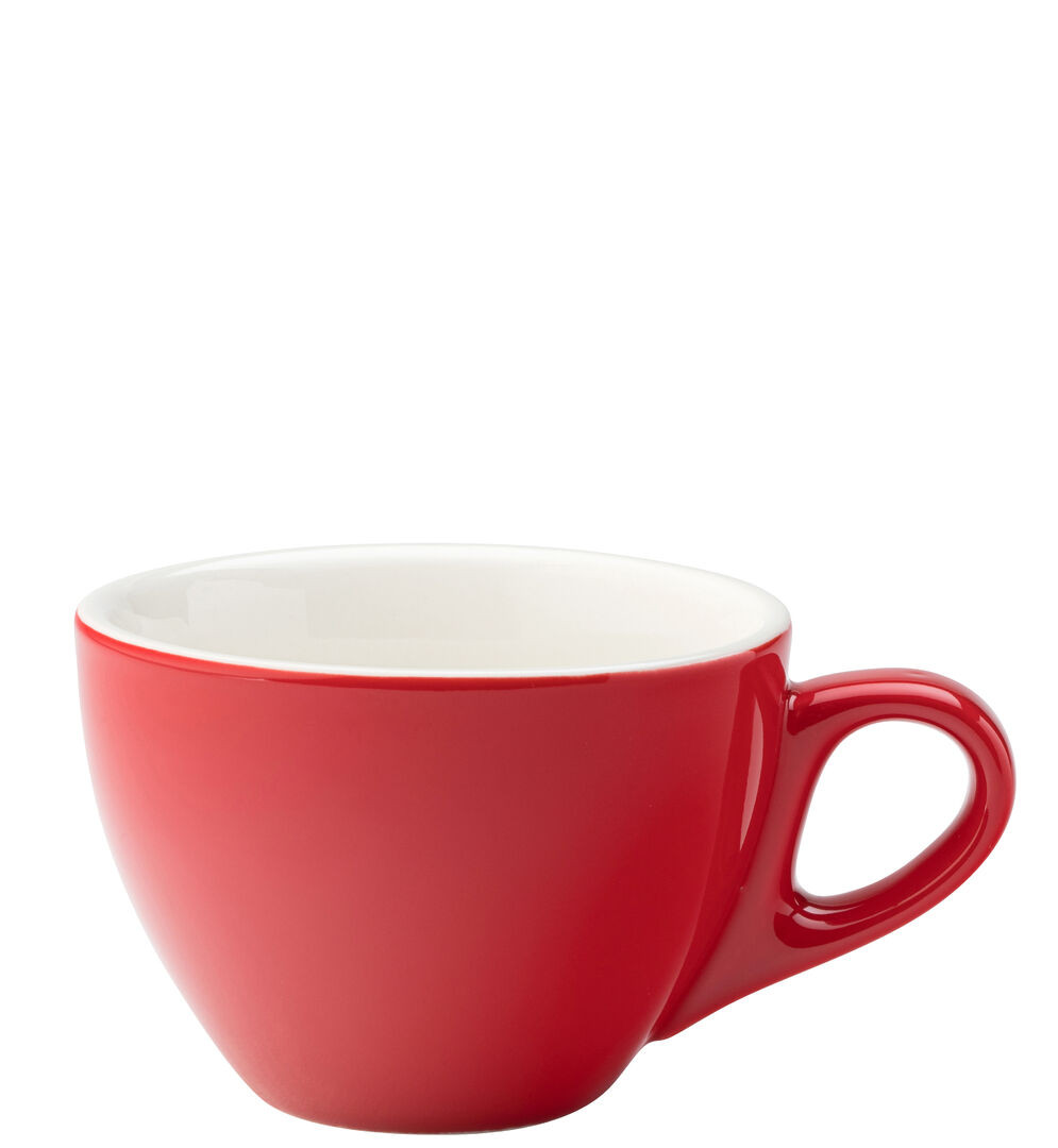 Mighty Red Cup Porcelain Barista Tableware Drinking cup 12.25Oz (35Cl) Pack Of 6