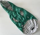 Dog Jacket Raincoat Size 4 FuzzYard Green/Beige Reversable NEW NO TAGS