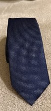 Men s Blue Tie With Silver Sparkle Shimmer Shine For Special Occasions Polyester