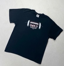 T-shirt Us graphique Printed / Imprimé Logo ballon Football US couleur Noir tai