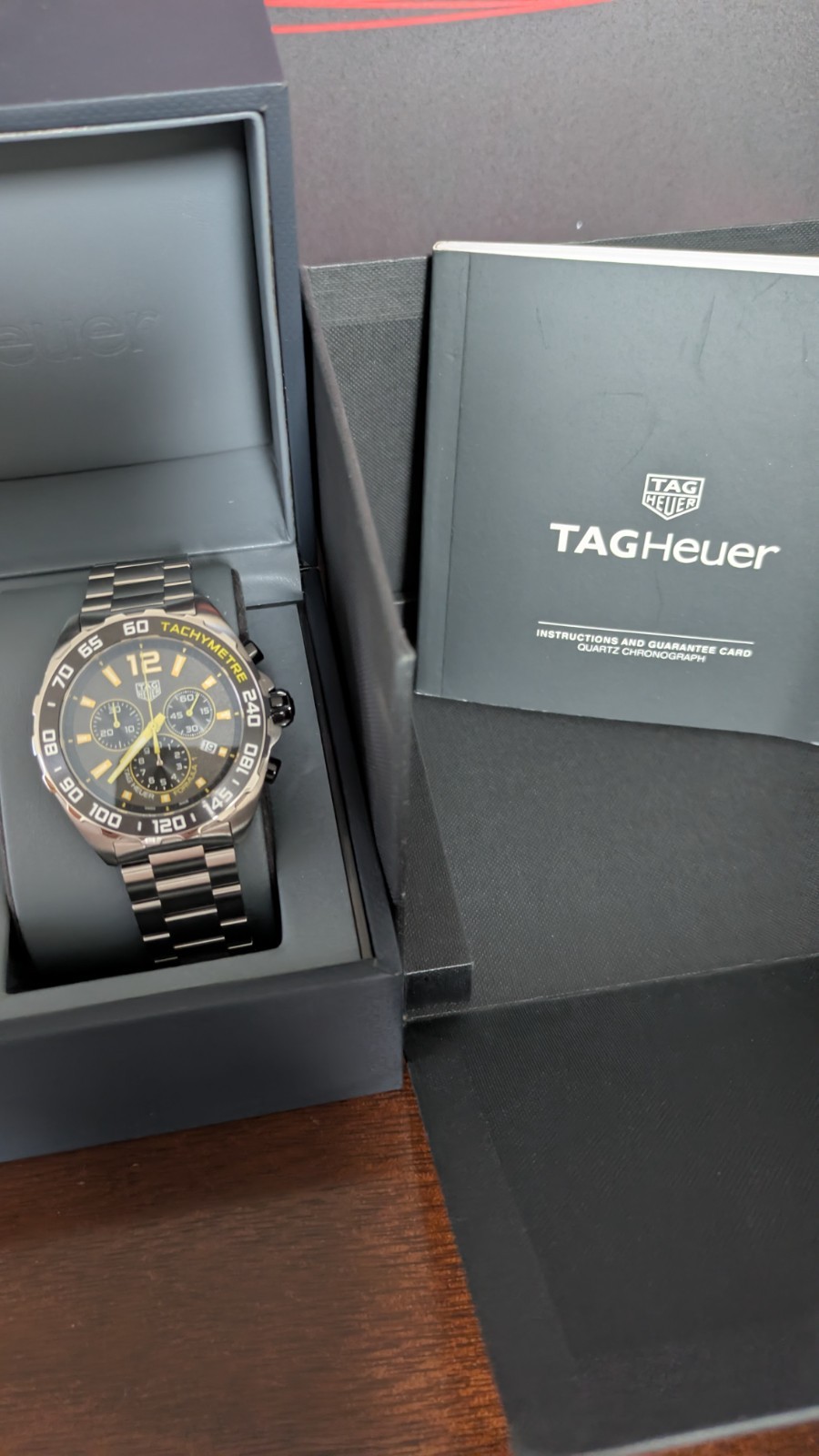 Tag Heuer Formula 1 Quartz Chrono 43mm Gray Dial SS Men's Watch CAZ101AG.BA0842