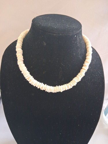 Vintage Puka Muschel Halskette groß Hawaii graduiert atemberaubend