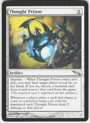 Thought Prison 261 Uncommon Mirrodin Magic: The Gathering Lightly Played