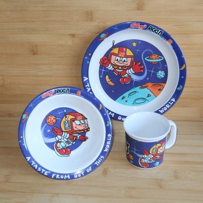 Kellogg's Ricicles Frühstück Müslischale Teller Becher Set 1996 Set