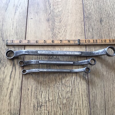 3 Vintage Barcalo Büffel Schraubenschlüssel 7/8  bis 3/8  AF
