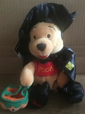 Disney's WITCH POOH Halloween 9  Bean Bag Plush 2000 The Disney Store NEW w/tag