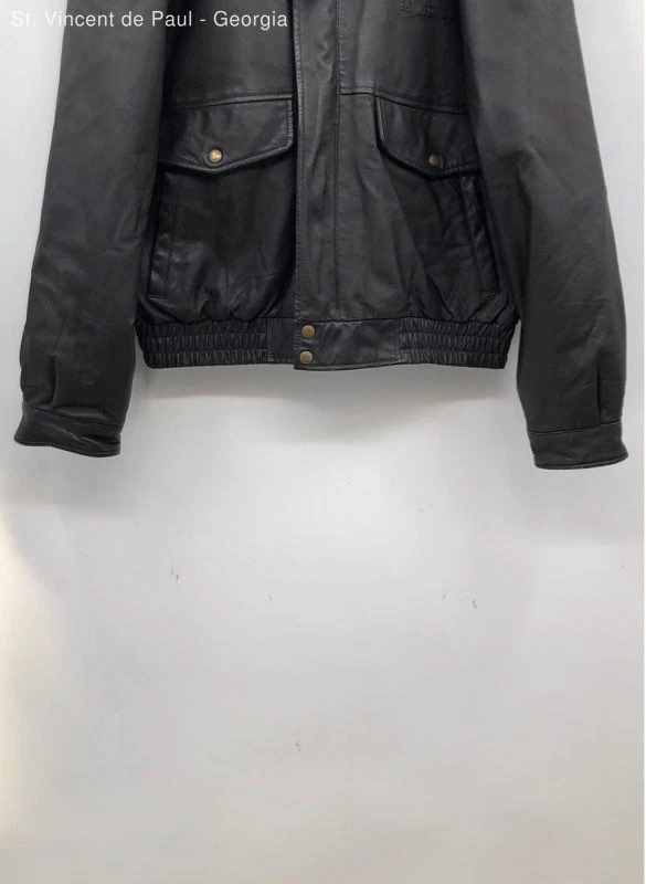 Bombardero de cuero para hombre Pga Tour marrón Partners Club Life Member - talla XL Foto 4 de 4