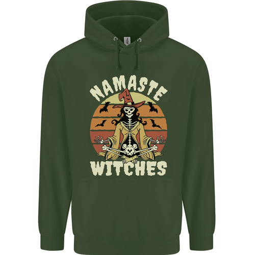 Namaste Witches Funny Halloween Childrens Kids Hoodie - Picture 49 of 84