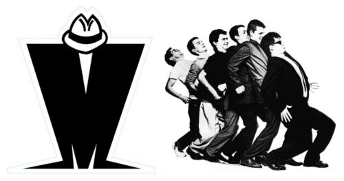 Shaped Vinyl Stickers ska specials 2tone laptop madness nutty one step skinheads - Foto 1 di 1