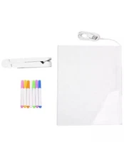 8inch Note Board with Color Anniversary LED Message Board Acrylic Dry EraseBoard