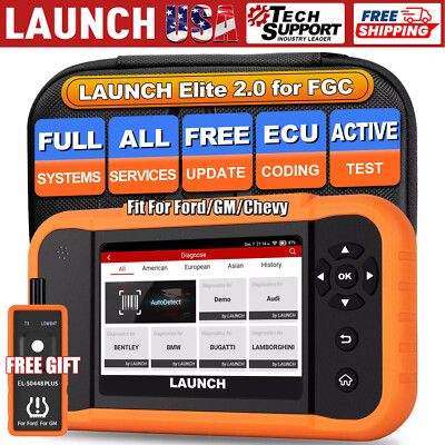 LAUNCH Creader Elite 2.0 OBD2 All System BiDirectional Scanner For GM FORD JEEP