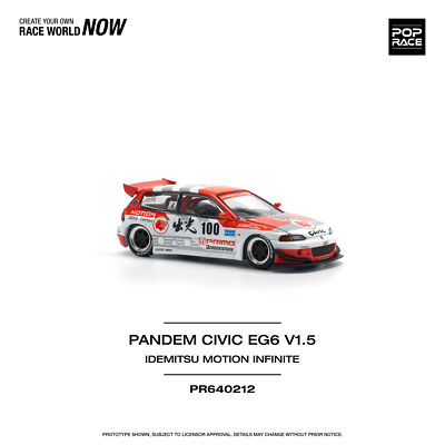 In Stock) POPRACE 1/64 PANDEM CIVIC EG6 v1.5 IDEMITSU MOTION