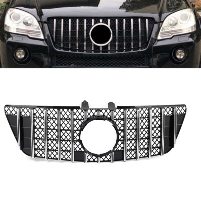 GTR Style Front Bumper Hood Diamond Grille For Benz ML Class W164 2009-12 US