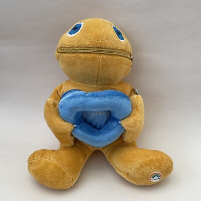ZIPPY Regenbogen gelber Teddybär weiches Plüschtier kostenloser Mantel Medien Fotorahmen
