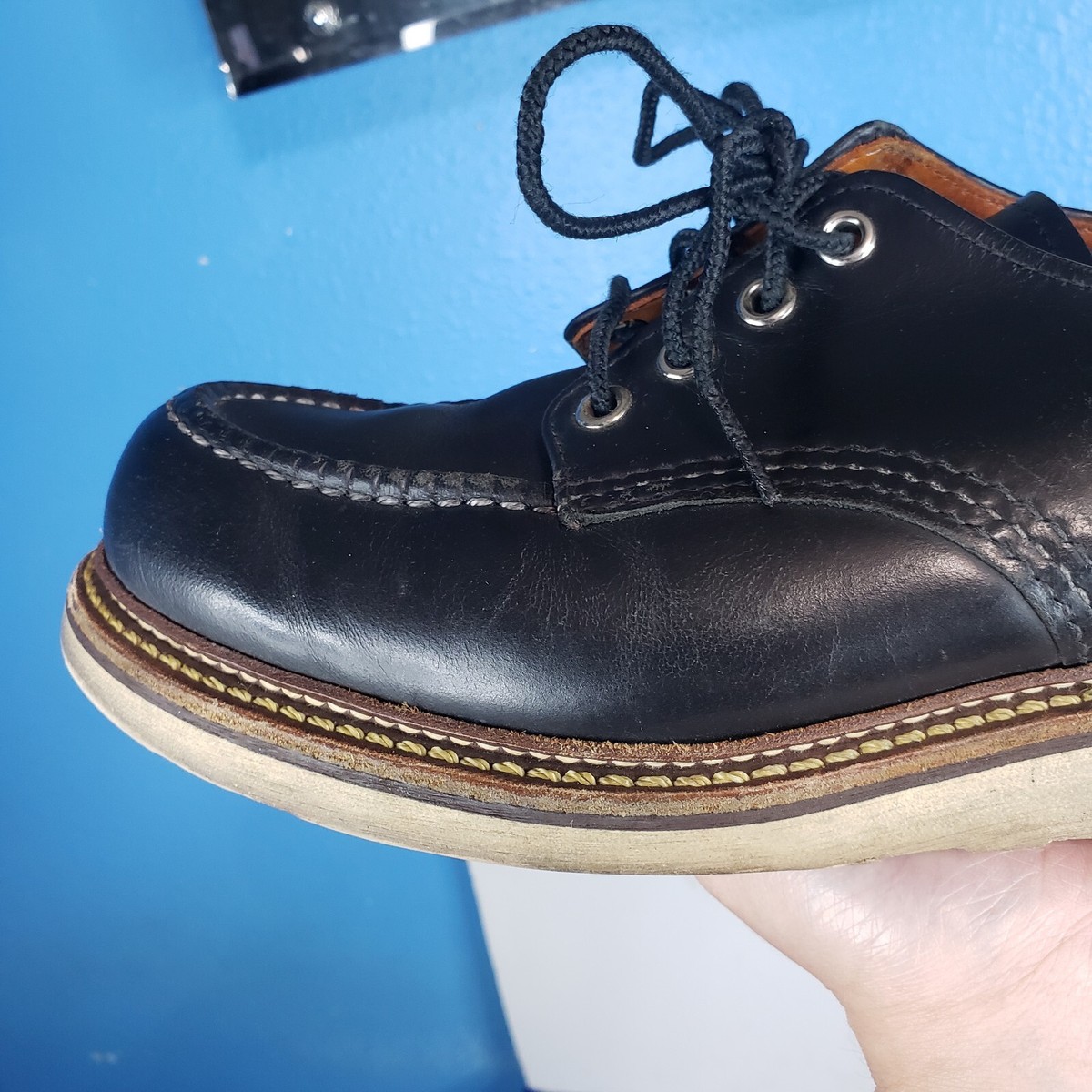 Red Wing Shoes 8106 Size 9D Black Heritage Boots Low Moc Oxford | eBay