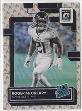 2022 Donruss Optic Roger McCreary Rated Rookie Fire Emoji Prizm SSP #25 RC