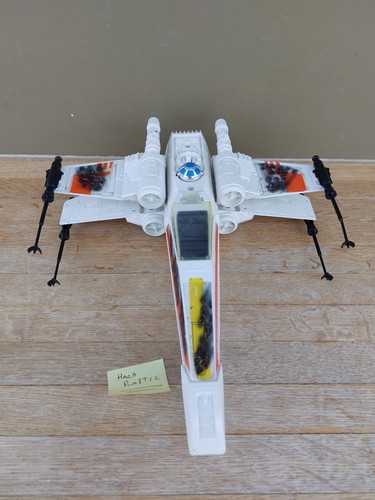 VINTAGE STAR WARS - X-WING - PALITOY - 100% COMPLETE - WHITE HARD PLASTIC - VGC - Picture 23 of 23