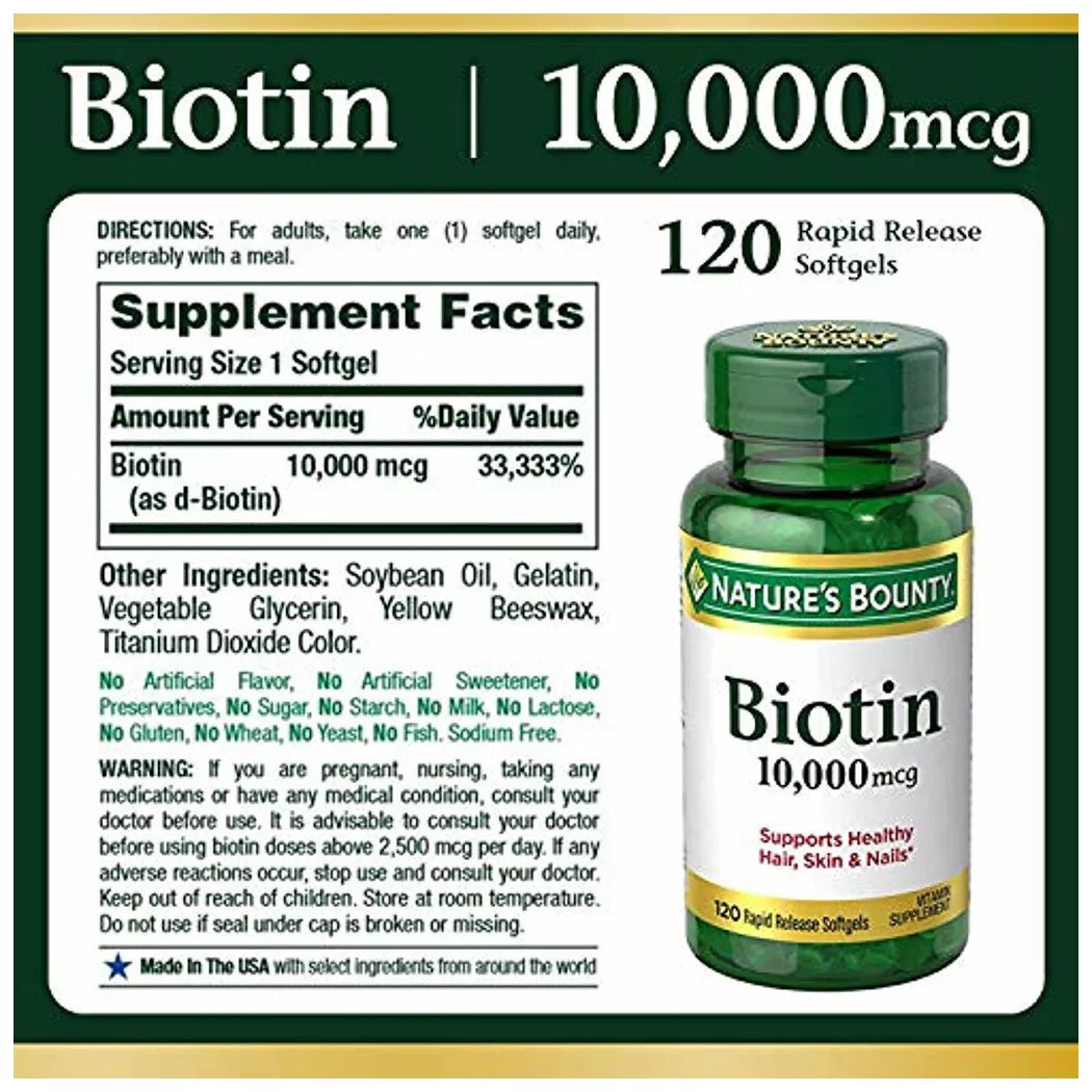 Nature's sale bounty biotin