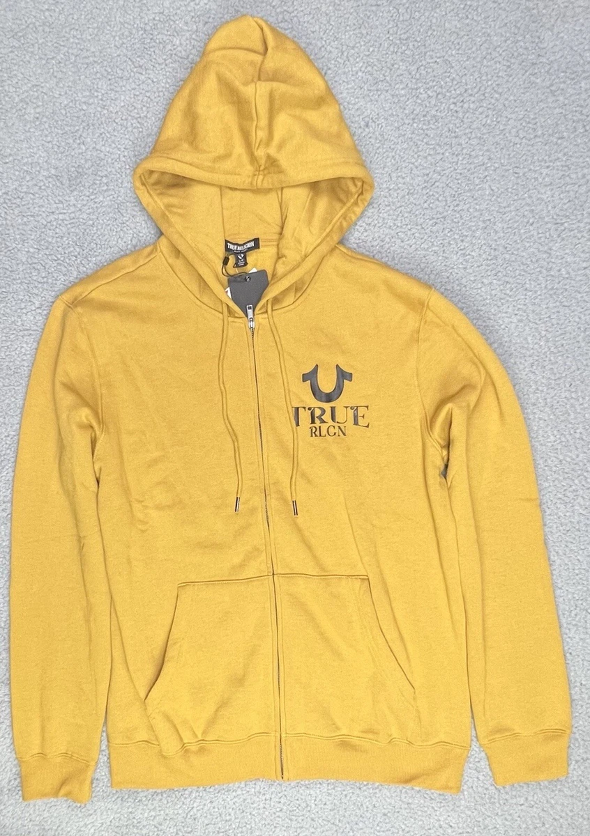 Yellow true religion hoodie sales