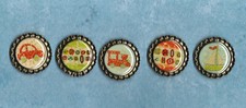 VROOM VROOM VRRROOOM 5 SILVER BOTTLE CAP ACCENTS scrapbooking crafts HANDMADE