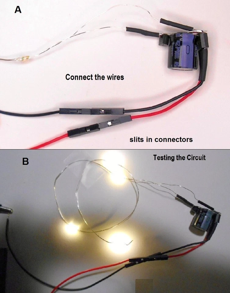 Complete HO Passenger car lighting system kit with Electric Pickup wheels set - Image 3 of 4