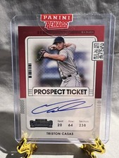 Triston Casas  2020 Panini Contenders Redemption  Baseball Prospect Ticket Red 