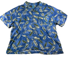 Tropi Cool Adult Man Size 4XL Button Up Casual Short Sleeve Hawaiian Shirt