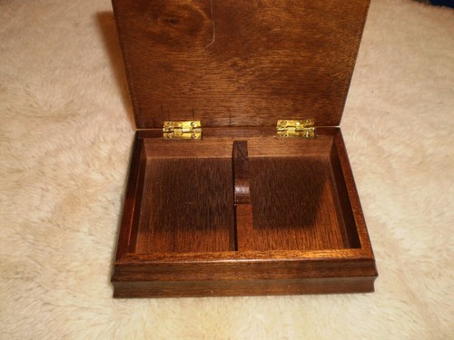 Vintage Albert E.Price Mallard Duck Wood Box Card Holder 1982 Trinket Box - Picture 5 of 6