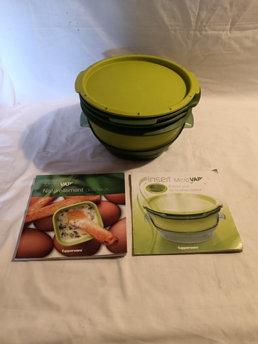 MICRO VAP TUPPERWARE + INSERT - 8 RAMEQUINS CUIT VAPEUR MICRO ONDES