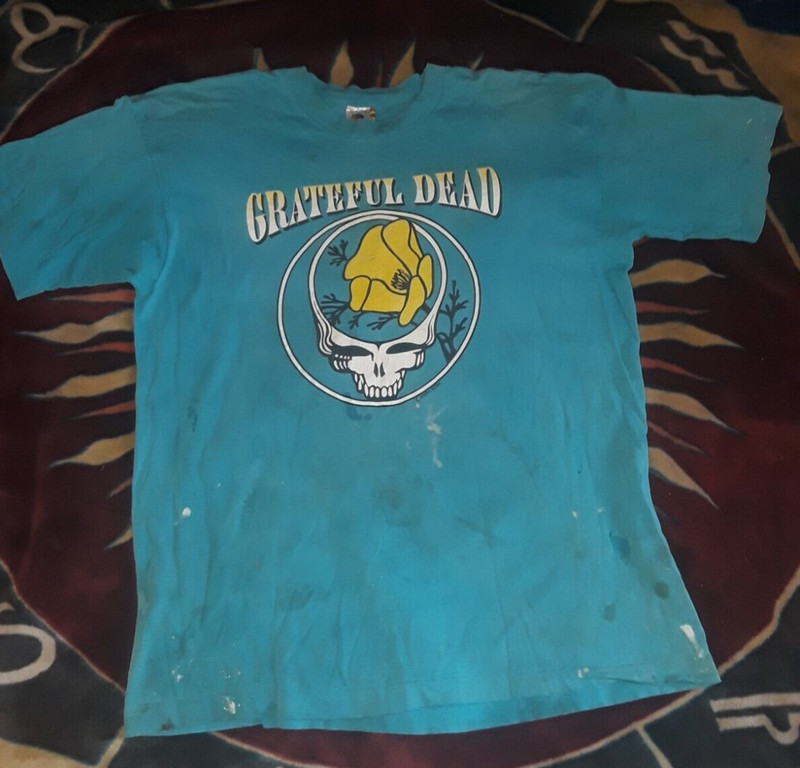 Vintage 1994 Grateful Dead Cal Expo Single Stitched T-Shirt Men's XL Teal