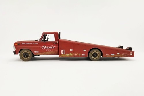 Camión con rampa Ford F-350 1970 (oxidado) escala 1/18 coche diecast ACME A1801416 - Imagen 3 de 6