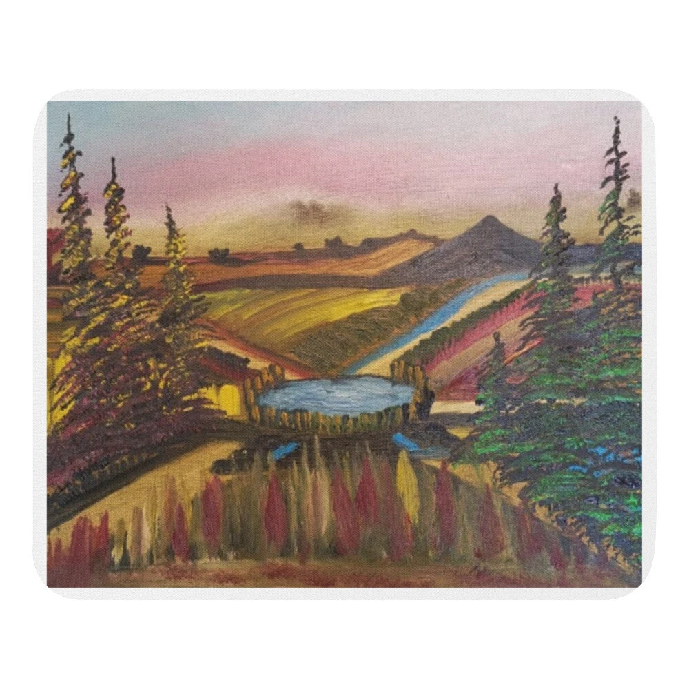 Tapis de souris art original fantaisie forêt