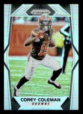 2017 Panini Prizm #190 Corey Coleman Silver Cleveland Browns