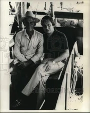1972 Press Photo Correspondent John Wallach on Fishing Boat in Cuba - pip07238