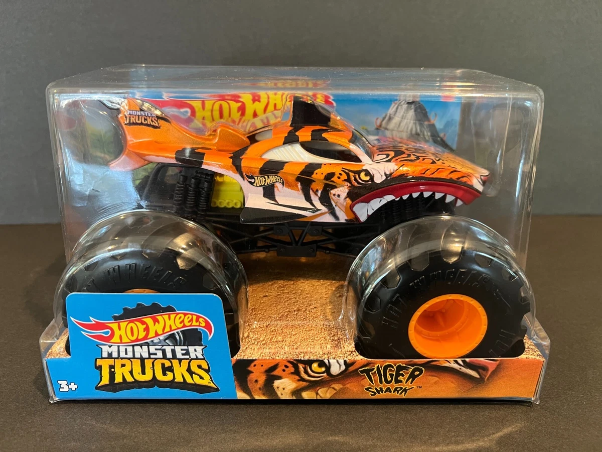 NEW 2020 HOT WHEELS MONSTER TRUCK TIGER SHARK MONSTER JAM 1:24 SCALE RARE  SEALD | eBay