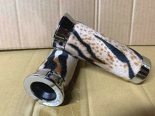 CUSTOM Bicycle Grips VELOUR LEOPARD Lowrider Beach Cruiser Bikes 