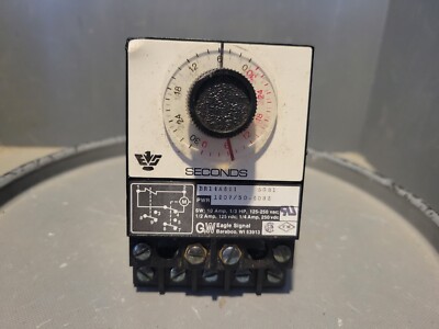 GW Eagle Signal Second Timer, 10A, 1/3HP, 120V, 50/60Hz, BR14A611 5G81