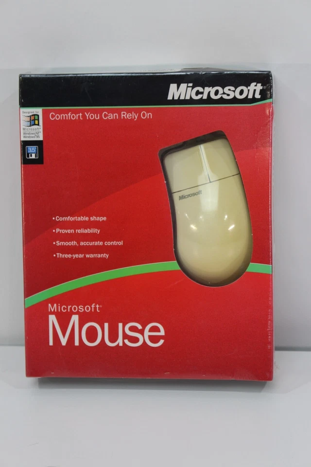 VTG NOS Microsoft Mouse 2.0 Intellipoint 365-00084 HDWR WIN32 Computer New PS/2 - Image 3 of 4