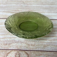 Vintage Green Floral Lucite Flower Bathroom Kitchen Soap Dish Retro MCM