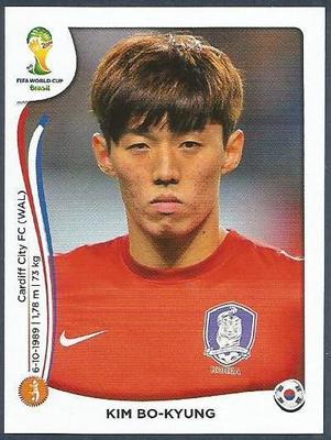 PANINI WORLD CUP 2014 - #634 - KOREA REPUBLIC - SOUTH KOREA / CARDIFF CITY - KIM BO-KYUNG