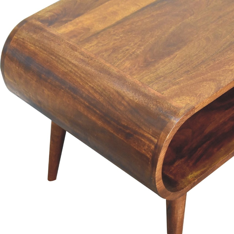 Modern Coffee Table Wooden Coffee Table Solid Wood Chestnut Coffee