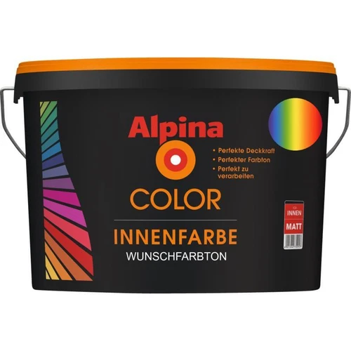 Alpina Color Innenfarbe Wandfarbe RAL 1015 Hellelfenbein matt 5 L - Bild 1 von 2