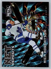 Nick Robertson 2020-21 SkyBox Metal Universe Net Deposits #ND-3 Maple Leafs
