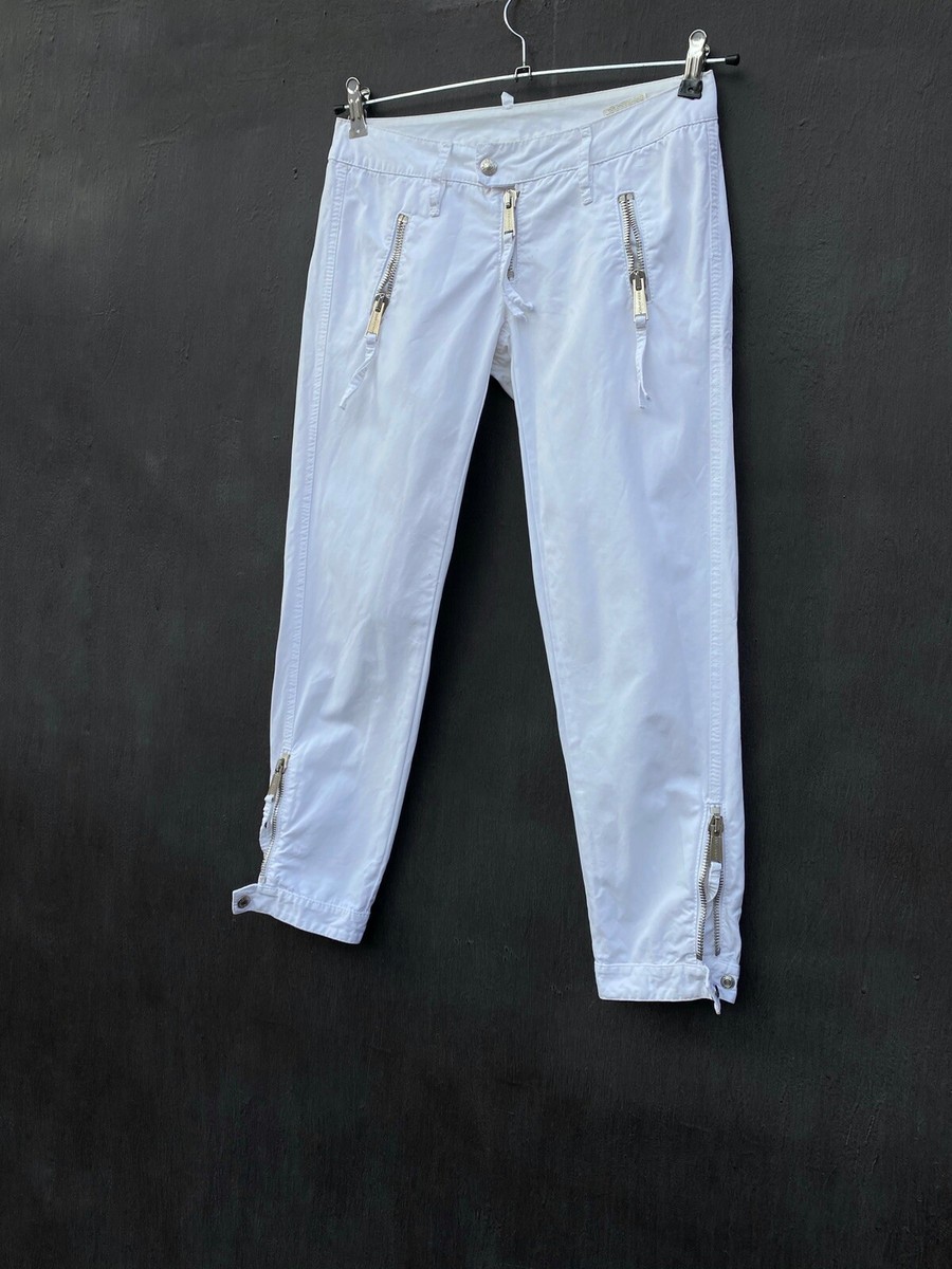 Daquared2 white zip pants size 38 made innitalg | eBay Daquared2 white zip pants size 38 made innitalg | eBay