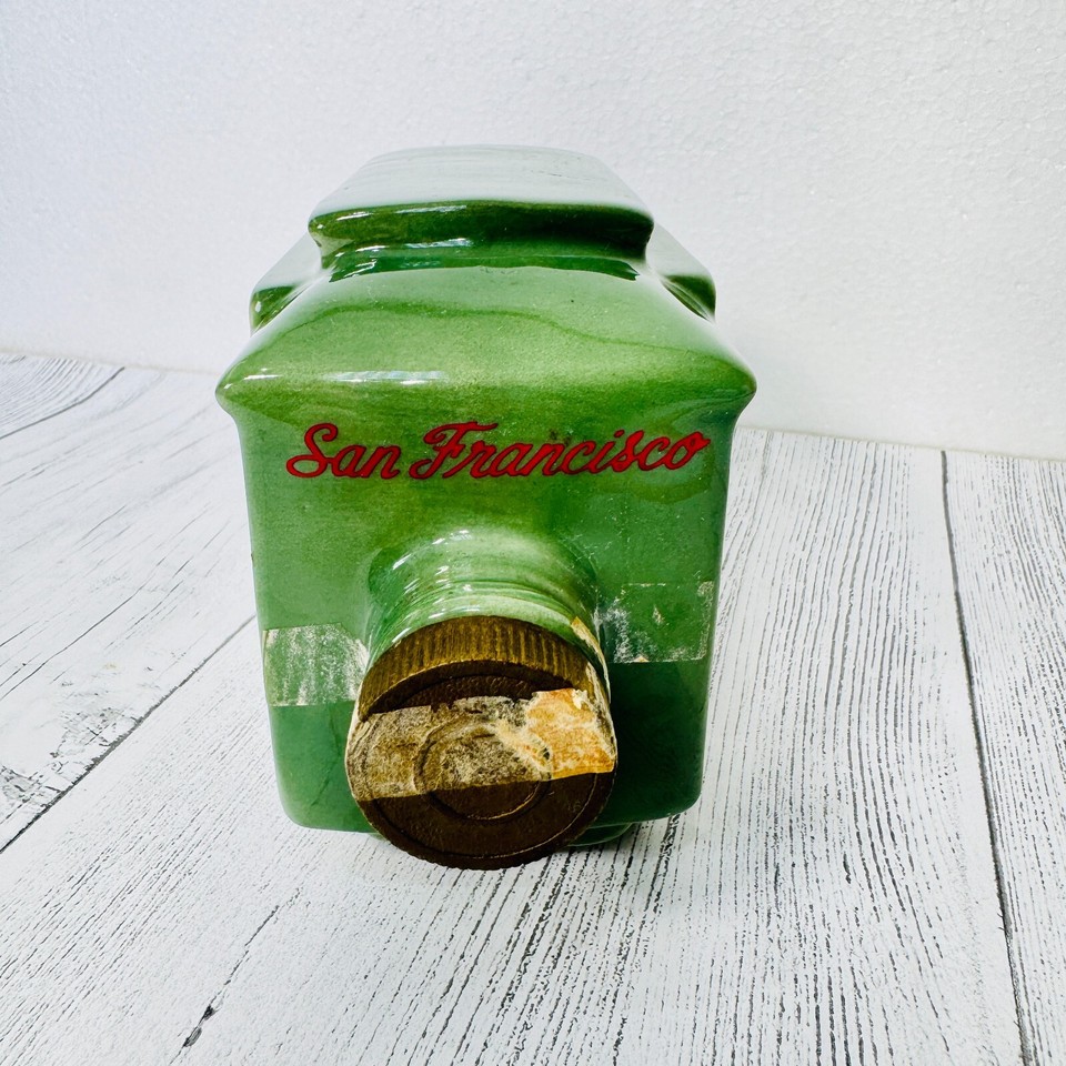 1968 Jim Beam Trolley Car Decanter San Francisco Empty Regal China